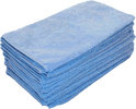 Scratchless Microfiber Polishing Towel - 12 Pack 16"X16" Blue